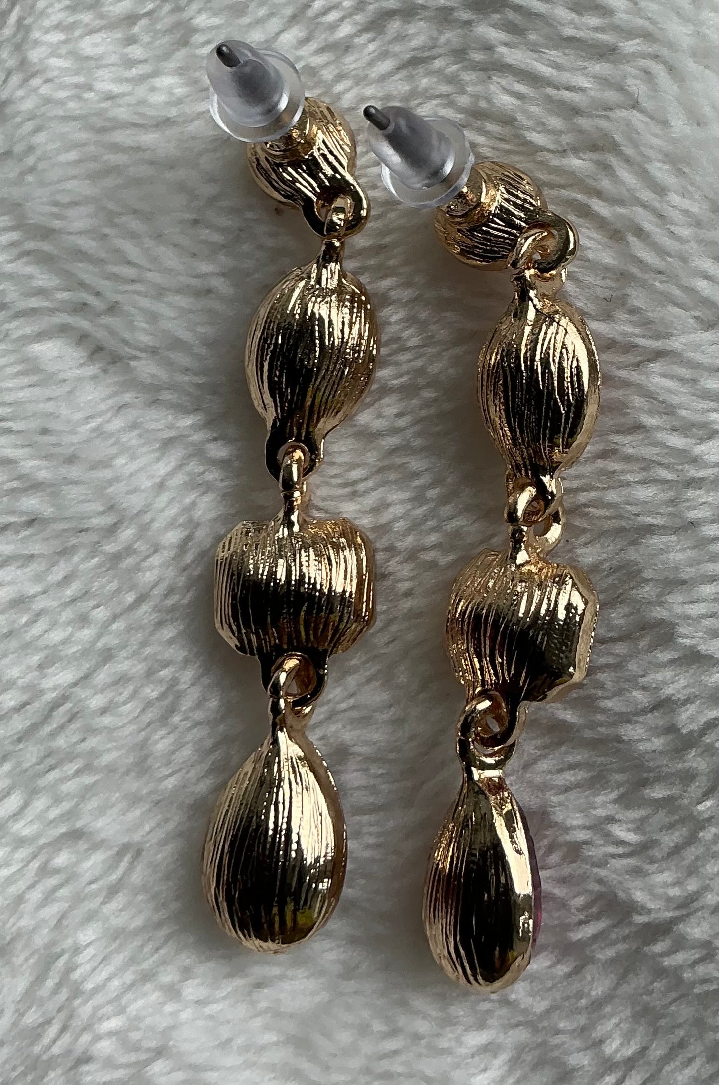 European and American Fashionable Light Luxury Versatile Long Metal Earrings