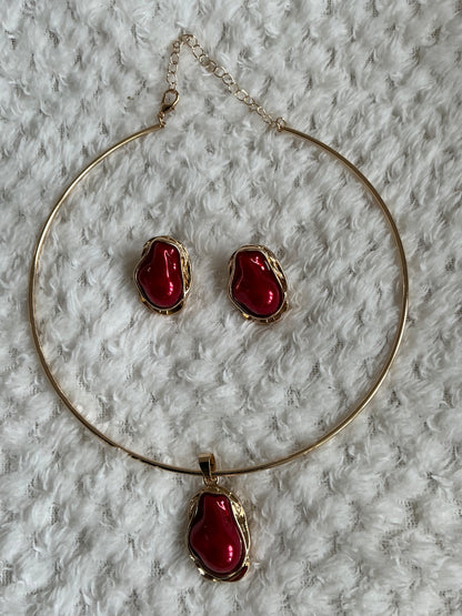 1 Set of French Classic Baroque Faux Pearl Pendant Earrings And Hoop Earrings, Exquisite And Fashionable Design, Perfect Gift for Graduation Season