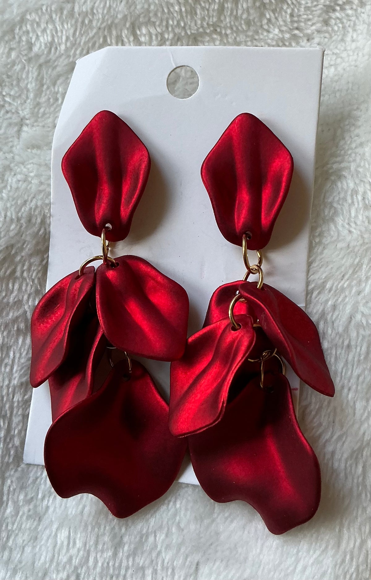 Petal Tassel Acrylic earrings