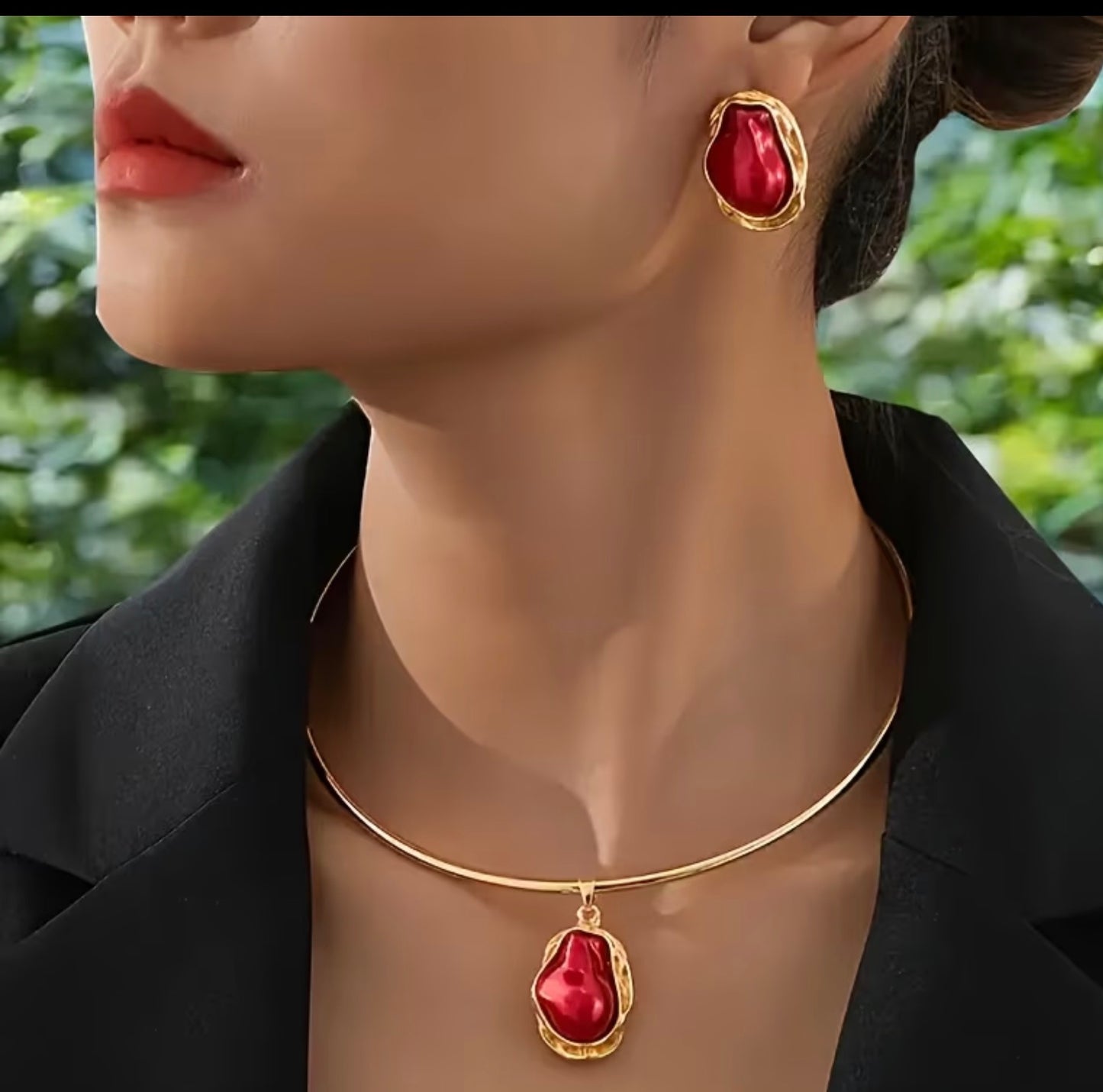 1 Set of French Classic Baroque Faux Pearl Pendant Earrings And Hoop Earrings, Exquisite And Fashionable Design, Perfect Gift for Graduation Season