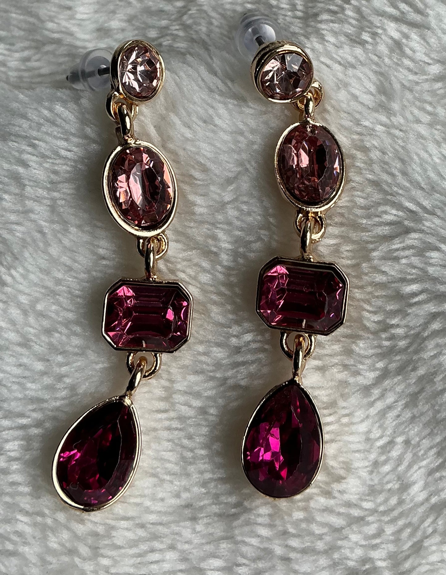 European and American Fashionable Light Luxury Versatile Long Metal Earrings