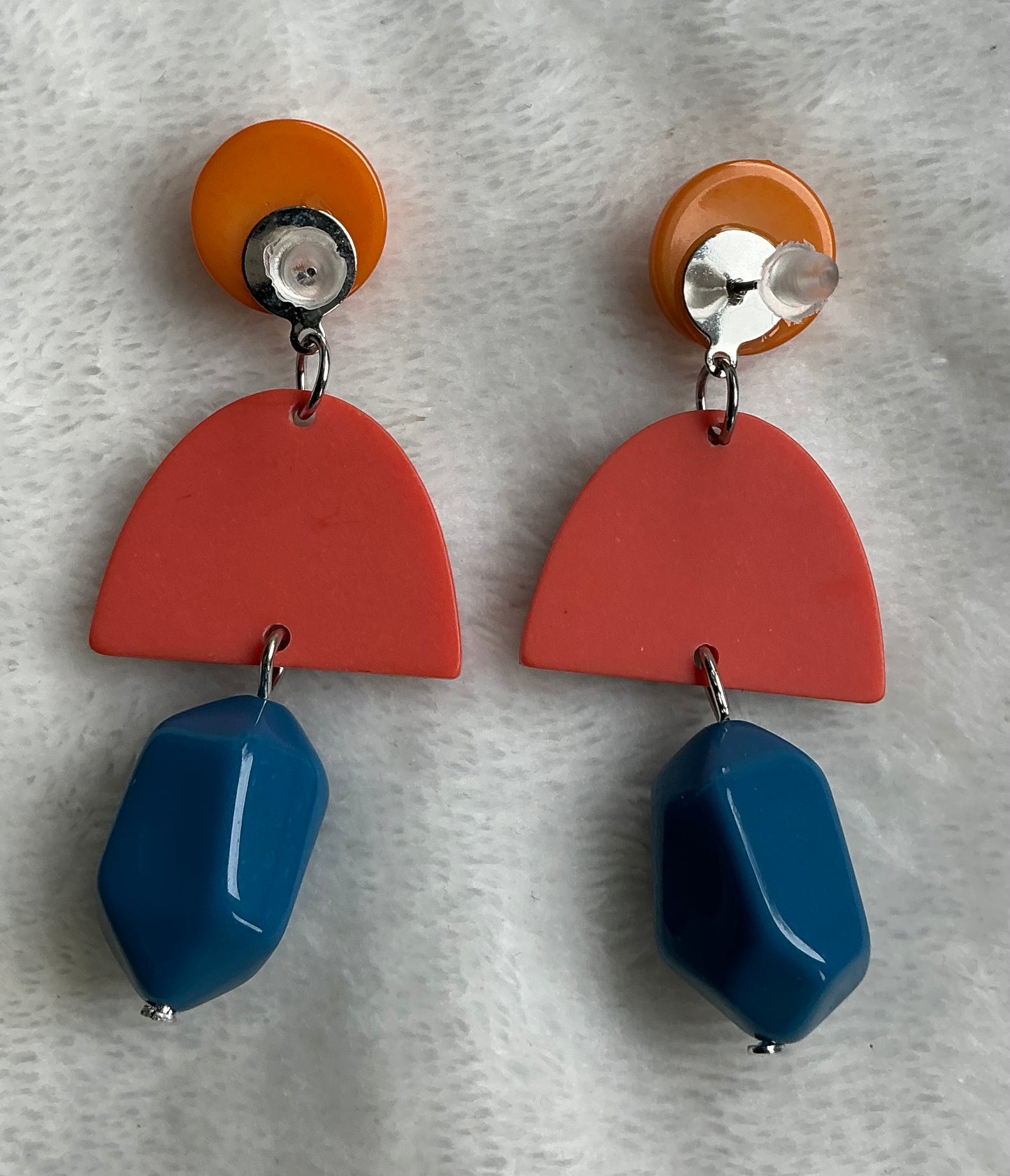 1pair Bizarre irregular stud earrings set