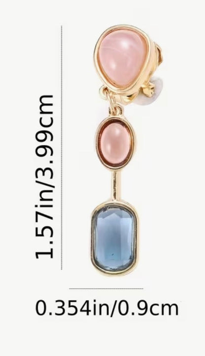 A Pair of Three-color Long Ear Clips