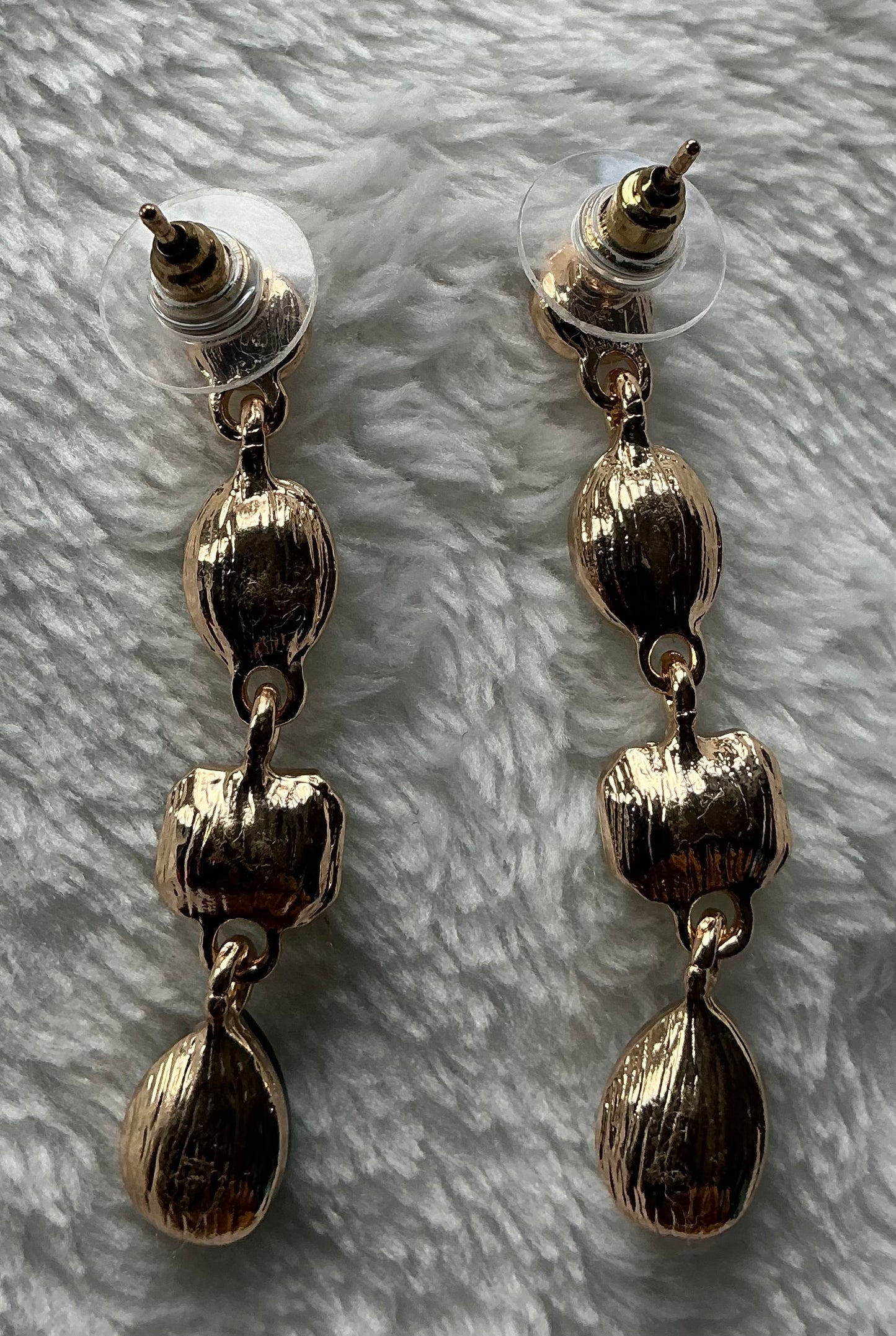 Emerald Green Multi-Stone Drop Earrings