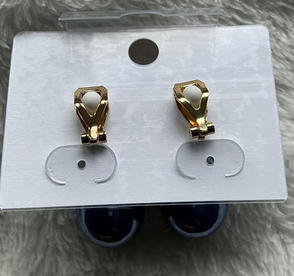 1 Pair of Minimalist Colorful Imitation Pearl Water Drop Earrings European And American Fashion Minimalist Non-Pierced Women'S Earrings Targeted Popular Style
