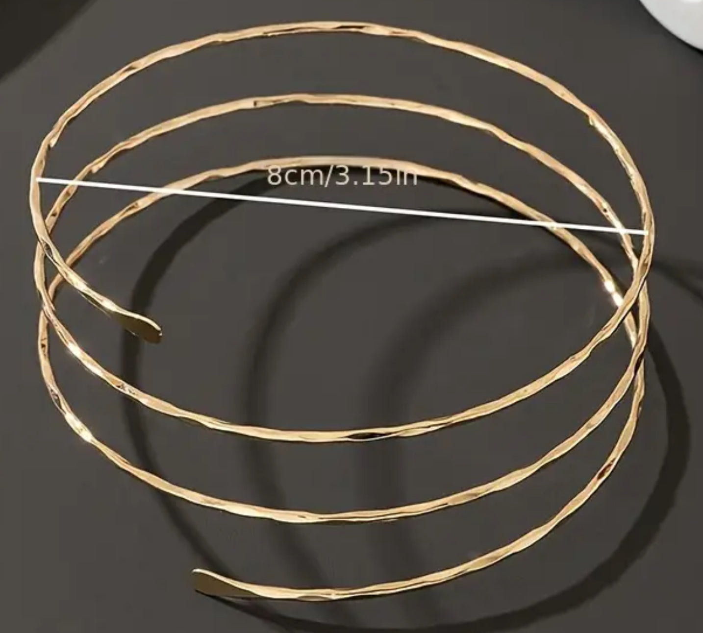 Ladies' Fashion Open Bangle, Unique New Minimalist Style Multi-Line Metal Arm Cuff