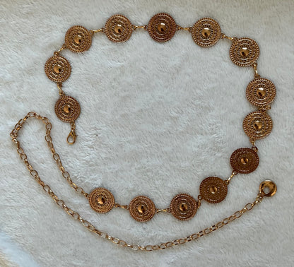 Elegant silver / gold Beaded Waist Belt - Durable Alloy, Non-Tarnish Finish